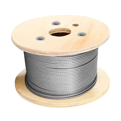 GB AiSi 0.45mm-1mm 316 1x19 Wire Rope Heavy Duty Abrasion Resistant 300 Series