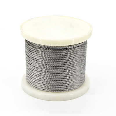 7×7 Construction Wire Rope 2mm-4mm Abrasion Resistant 316 Ss Wire Ropes