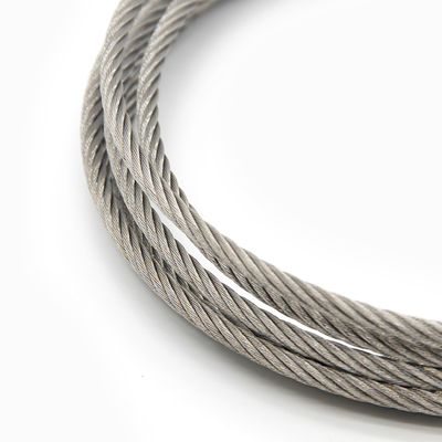304 Nylon 2.5mm  Stainless Steel Wire Rope PVC Coated Invisible Grille Material