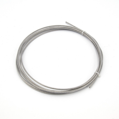 Clear Nylon Coated 1x7 Stainless Steel Wire Rope 0.2mm 0.25mm For Fishing