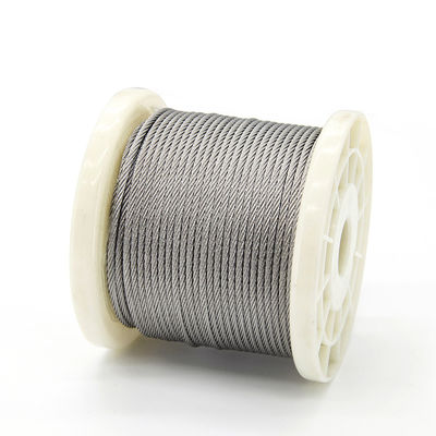 7x19 Stainless Steel Wire Rope with 2.25 KN Minimum Breaking Force and High Corrosion Resistance for Fitness Equipment