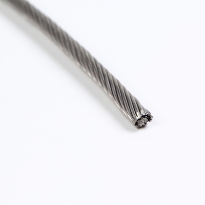 1.2mm-1.8mm 316 304 7x7 Stainless Steel Wire Rope For Rigging Lifting