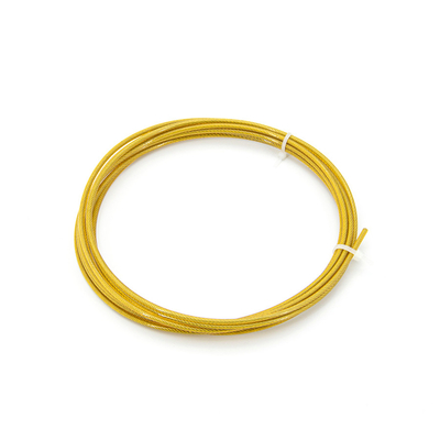 PVC Nylon Coating 7x19 Stainless Steel Wire Rope  5-6mm 304  Corrosion Resistance