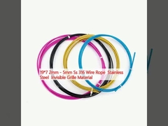 19*7 2mm - 5mm Ss 316 Linka drutowa Stal nierdzewna Niewidzialny materiał siatki